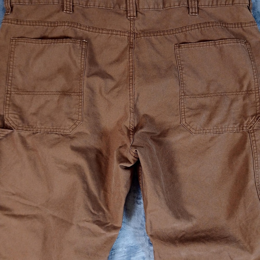 Blue Mountain Pants Mens 44x30 Brown Carpenter Workwear 100% Cotton Utility - Picture 8 of 8
